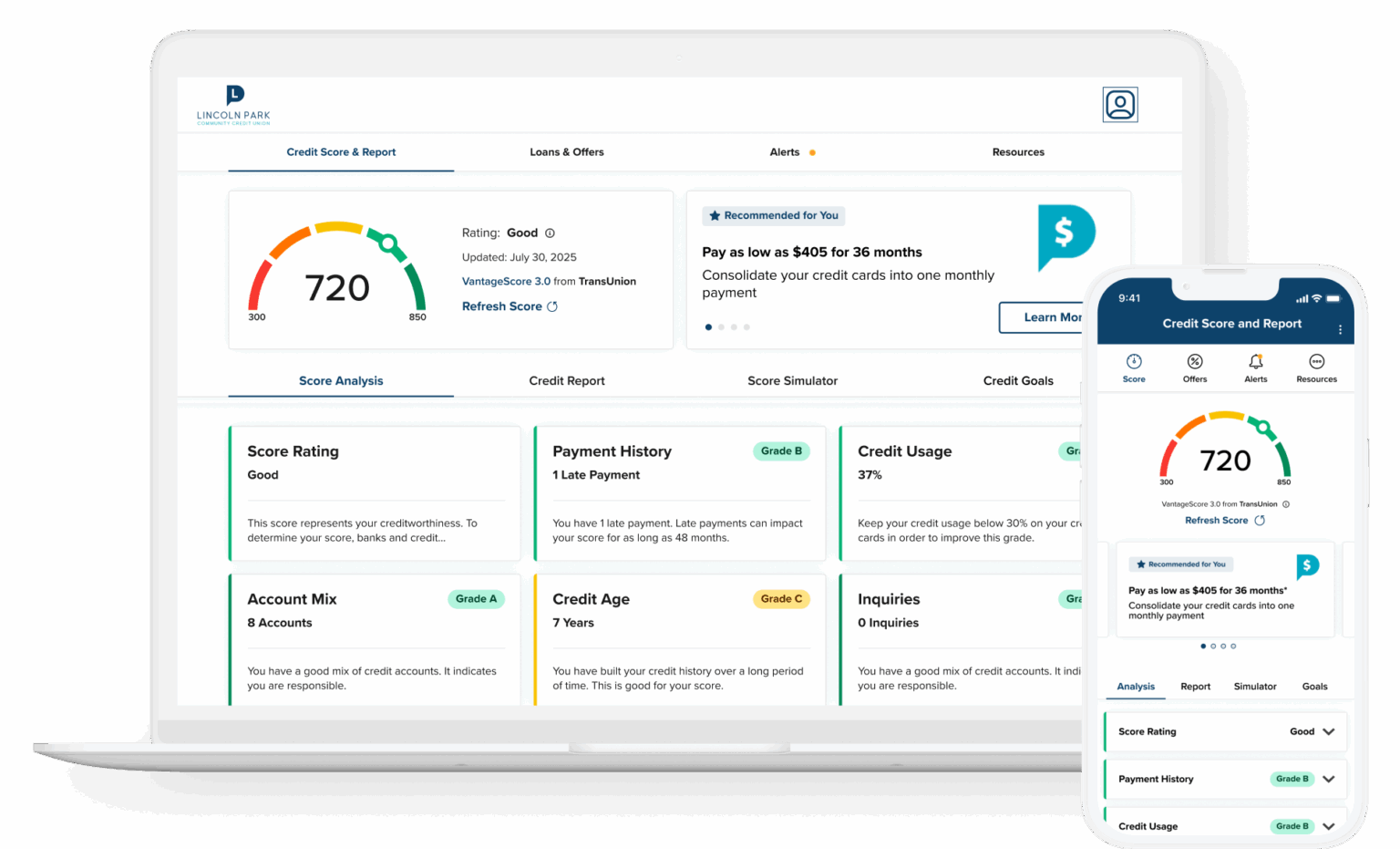 Credit score tool