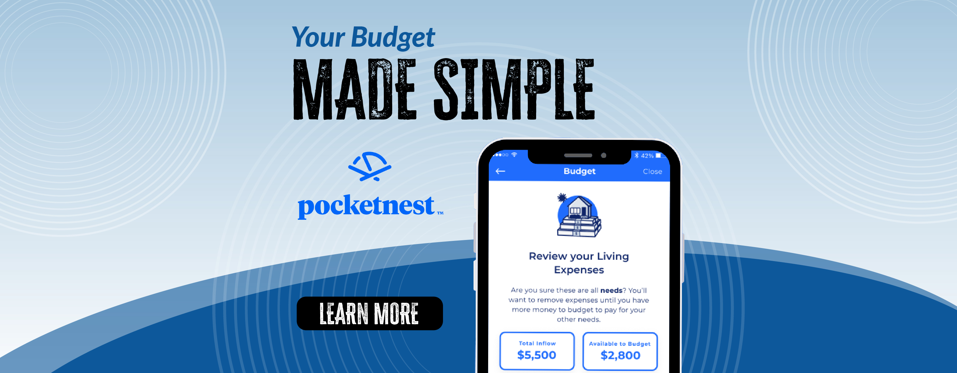 Your budget made simple with Pocketnest