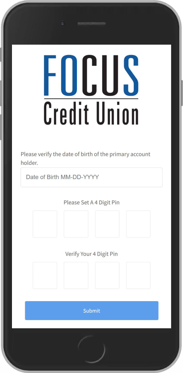 Create your 4-digit pin screenshot