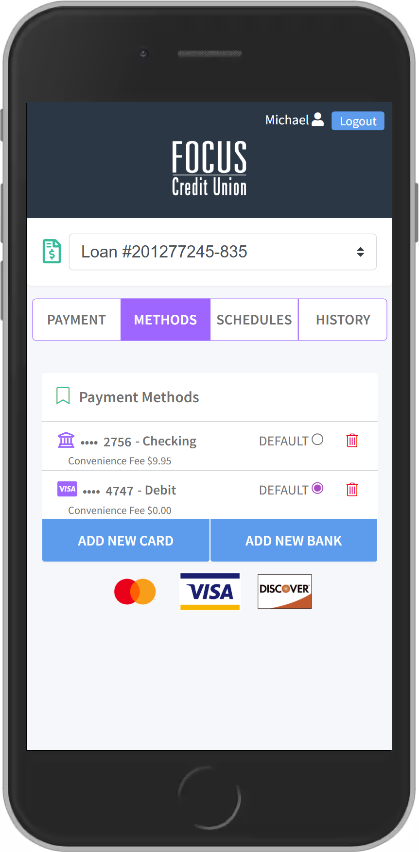 Add payment method screenshot